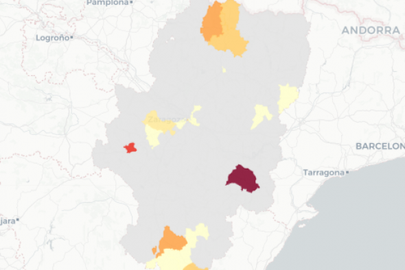 Alcañiz es la zona de salud con más contagios de todo Aragón al sumar 8; la provincia registra 18 positivos