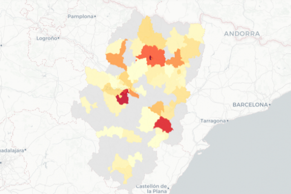 Teruel notifica 39 casos de covid y 21 se localizan en Alcañiz