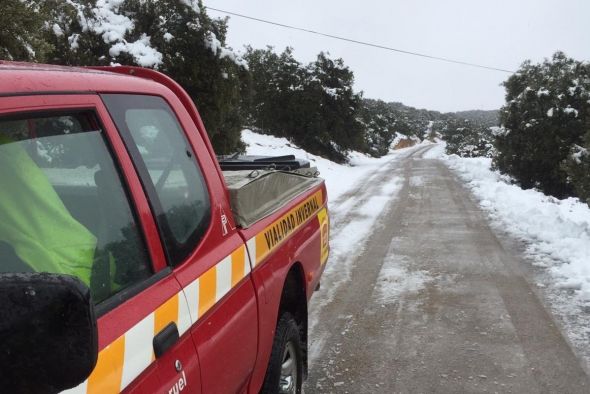 El hielo y el viento pueden complicar la circulación en las carreteras turolenses