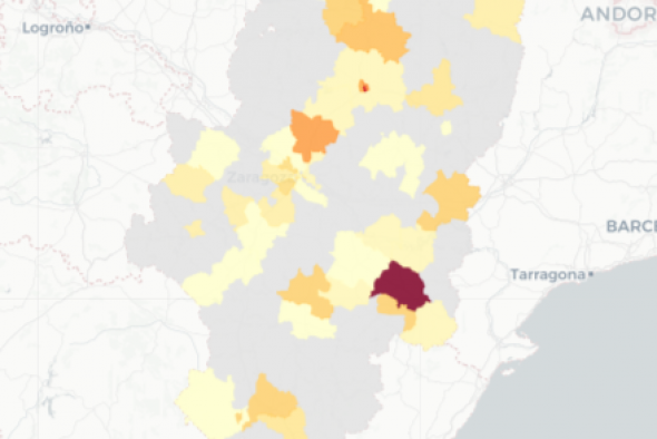 La provincia de Teruel notifica 50 casos y Alcañiz es la zona de salud de Aragón con más positivos al comunicar 19