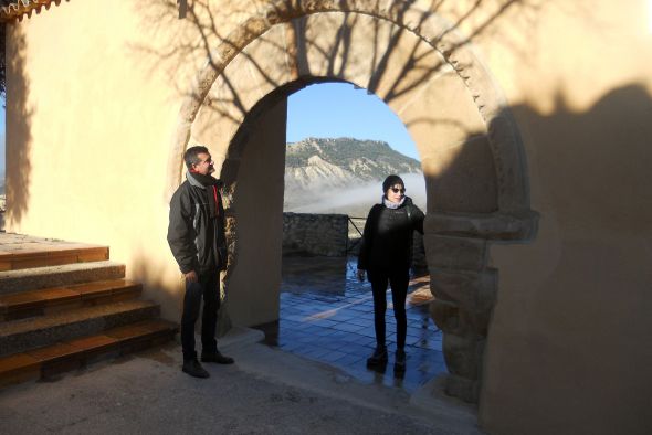 Parque Cultural del Río Martín y Ayuntamiento de Ariño recuperan el arco románico de la primitiva ermita del Pilar