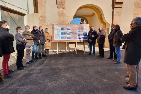 Finalizan las obras en la travesía de Muniesa  para reforzar el firme