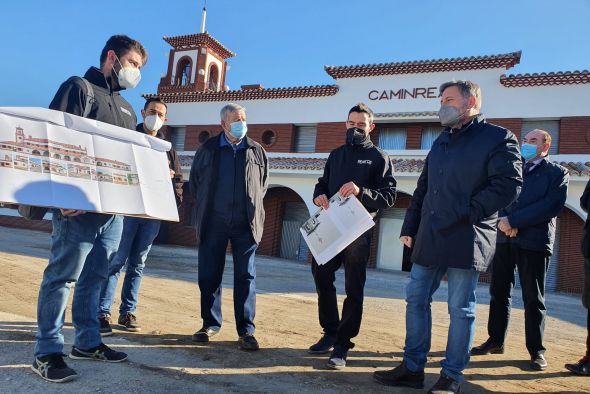 Finalizada la fase de consolidación y servicios generales de la estación de Caminreal