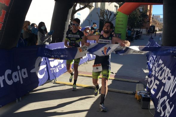 El Tragamillas Alcañiz sube  a todos los podios en el Duatlón Cros Híjar