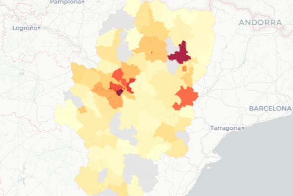 La provincia de Teruel notifica solo 62 casos, 102 menos que hace una semana, y un fallecido