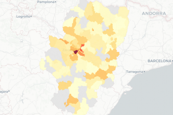 La provincia de Teruel comunica 63 casos, 49 menos que hace una semana y 9 menos que el día anterior