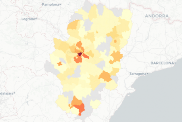 Teruel comunica 62 casos de covid, 10 menos que hace una semana y 15 menos que el día anterior