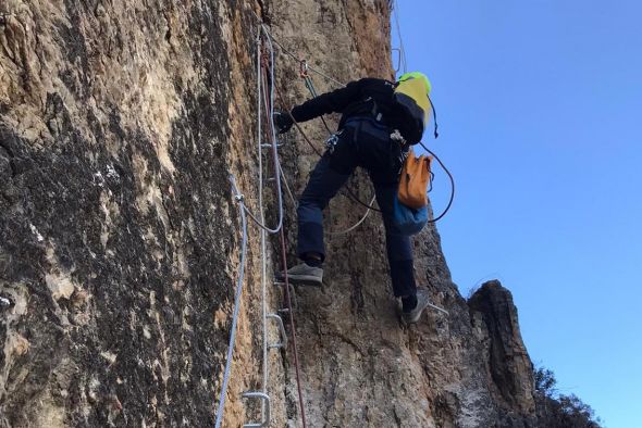 Libros apuesta por el turismo de aventura: abrirá la nueva vía ferrata, dos de escalada y cinco rutas BTT el 10 de marzo