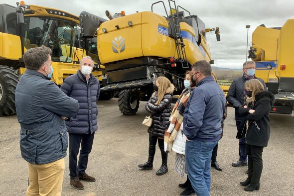 Azcón pide en la Comarca del Jiloca impulso de A-25 y A-40 en formato autovía