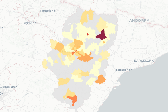 La provincia de Teruel solamente notifica 25 casos de covid en las últimas 24 horas, 14 menos que hace una semana