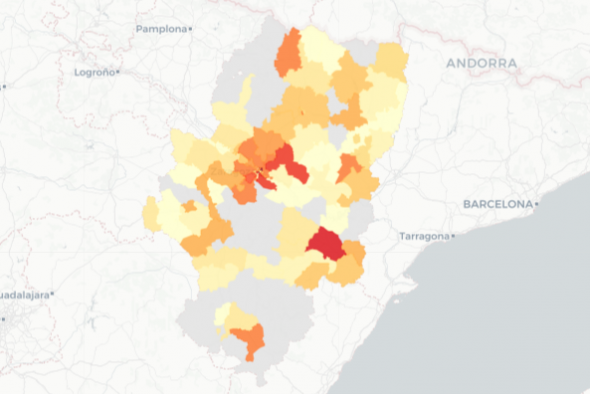 Alcañiz, con 11 casos, la zona de salud de Aragón que más contagios ha notificado en las últimas horas