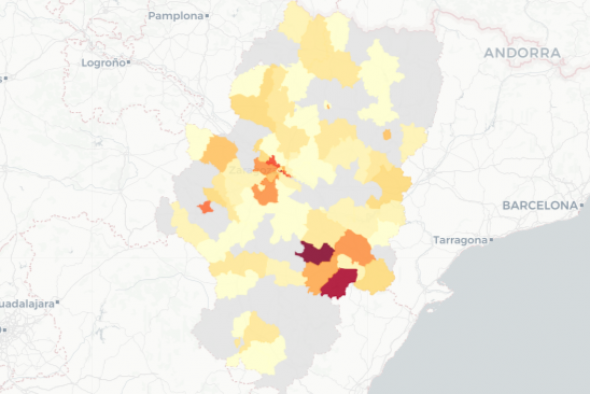 La provincia de Teruel notifica 59 casos de covid, 34 más que hace una semana