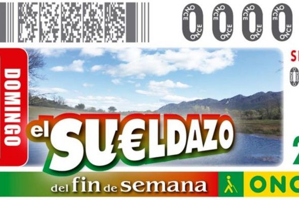 El Cupón Fin de Semana de la ONCE deja en Teruel capital un Sueldazo de 2.000 euros al mes durante diez años