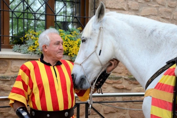 Juan Pardo, San Jorge en el Vencimiento del Dragón de Alcañiz: “El caballo ve al dragón como un mostruo y le tienes que hacer ver que no es así”