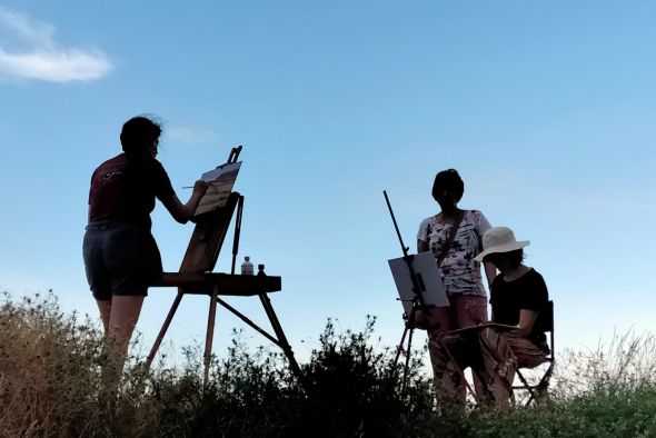 El paisaje de Teruel, un escenario idóneo para aprender técnicas pictóricas