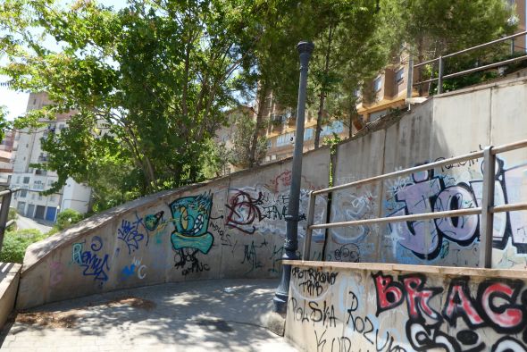 El proyecto de las laderas incluirá trabajos en cinco zonas verdes del barrio turolense del Ensanche