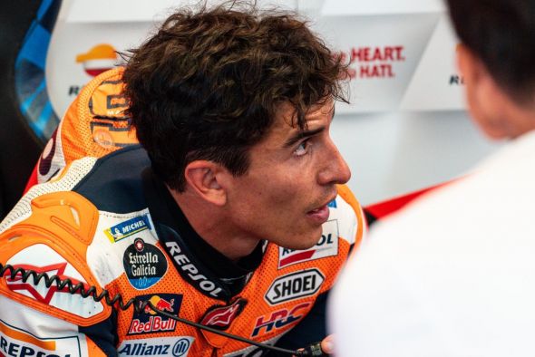 Marc Márquez volverá a correr este fin de semana en el GP de Aragón en Motorland Alcañiz