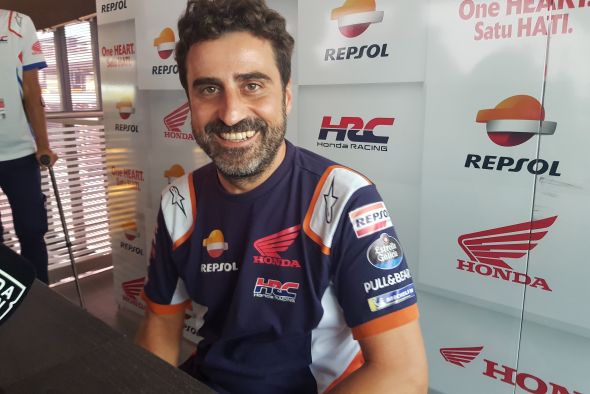 Santi Hernández, responsable técnico de Marc Márquez: El talento y las ganas de Márquez han hecho que siempre confiemos en que volverá a ser el de antes