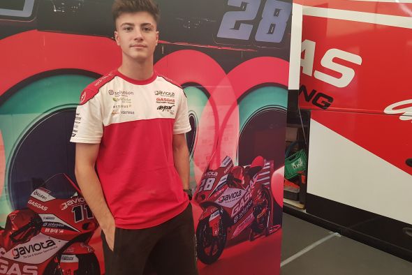 Izan Guevara, piloto del Team Aspar y líder en Moto3: En Motorland siempre he conseguido buenos resultados y una victoria aquí es posible