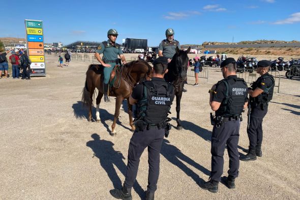 El operativo de la Guardia Civil en Motorland realiza más de mil servicios durante los tres días del Gran Premio de MotoGP