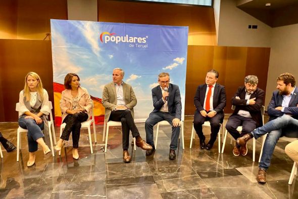 Azcón (PP) exige la puesta en marcha de las ayudas al funcionamiento a las empresas de zonas despobladas como Teruel