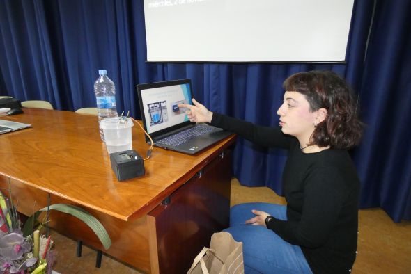 Una estudiante de la EUPT diseña una mejora para un depósito de agua