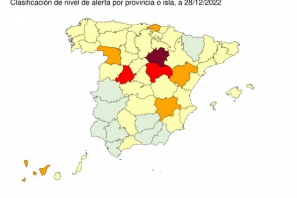 La provincia de Teruel sube a alerta 2 tras duplicar la tasa de nuevos ingresos covid en la última semana