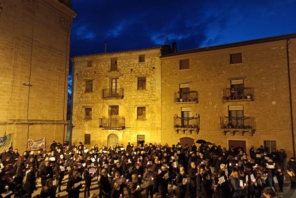 Un millar de turolenses, de luto por el atentado contra el medio natural del Clúster del Maestrazgo