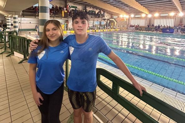 Dos turolenses destacan en el Campeonato de Aragón por edades de natación