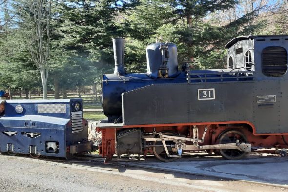 El tren minero de Utrillas circula de nuevo para superar las 5.000 visitas del año pasado