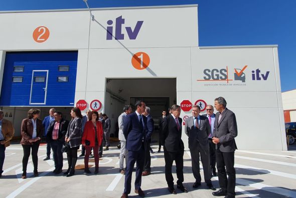 Aliaga inaugura la estación de ITV de La Puebla de Híjar, que prevé realizar 3.000 inspecciones anuales