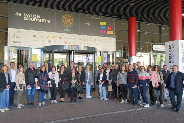 Empresarios turolenses de la agroalimentación visitan el Salón Gourmets de la mano de DPT y Cámara de Comercio