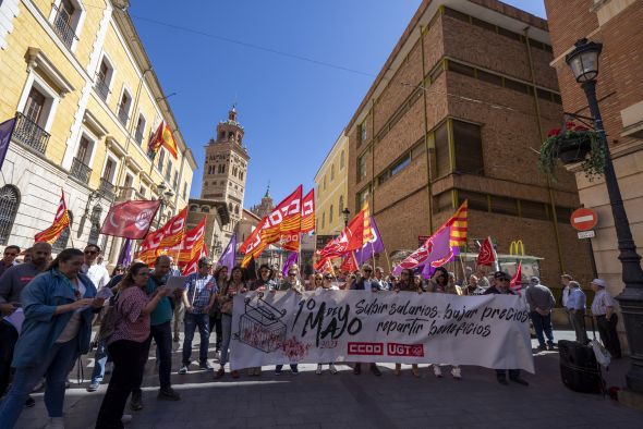 Los trabajadores de Teruel exigen el 1º de Mayo el reparto de beneficios si aumentan las ayudas al funcionamiento a las empresas