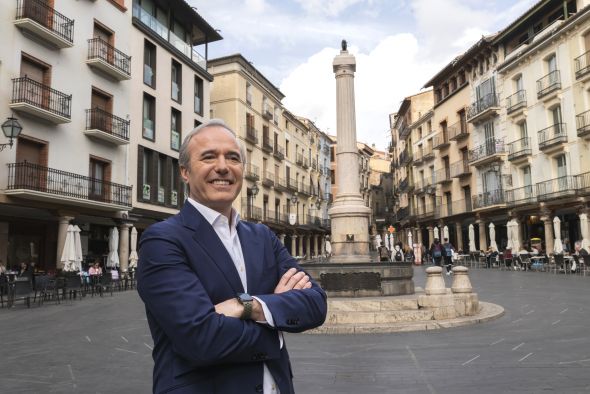 Jorge Azcón, candidato a la presidencia de Aragón por el PP:  “Los proyectos de energías renovables necesitan orden y transparencia”