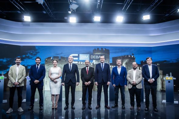 El debate a nueve sobre Aragón: dos modelos fiscales y sin pistas sobre pactos tras las urnas