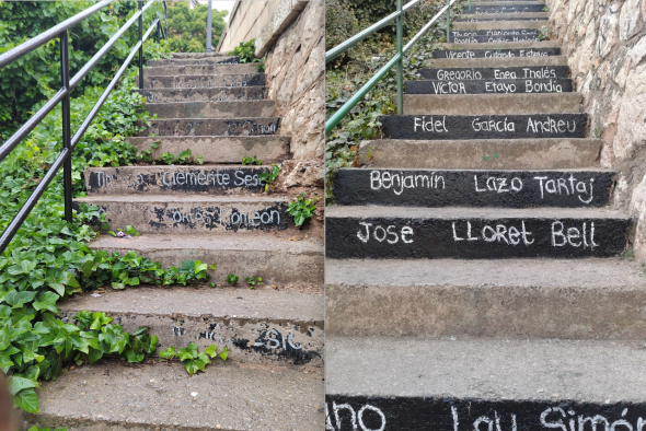 Unas escaleras caídas en el olvido