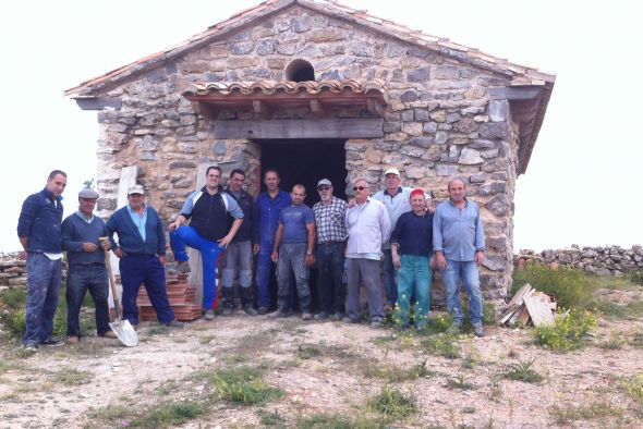 Rubielos de la Cérida recupera la romería del Santo tras reconstruir su ermita a concejada