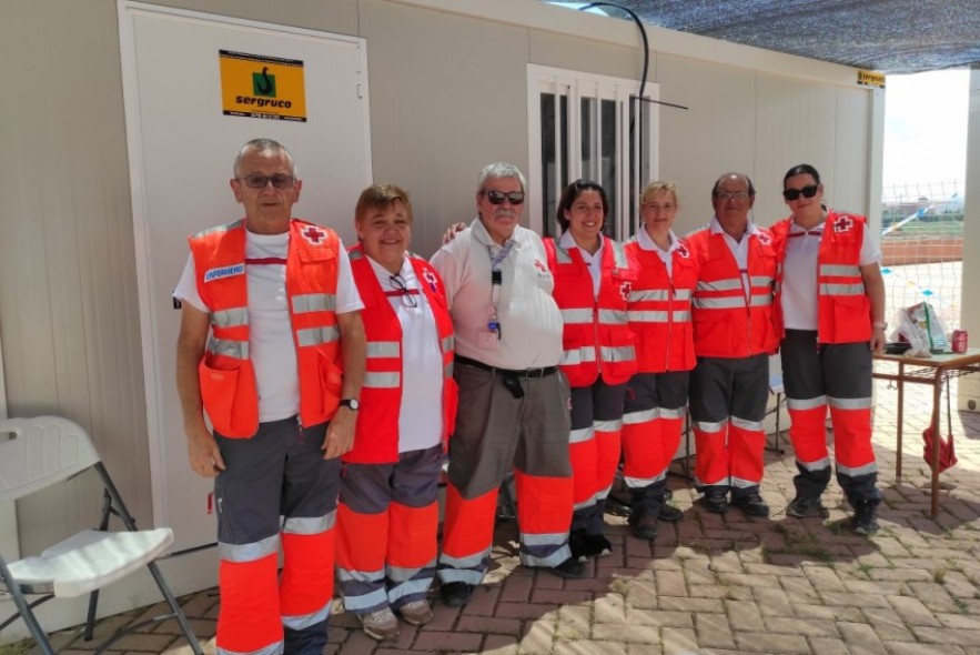 Los voluntarios de Cruz Roja de todo el país destacan la acogida que reciben en Teruel