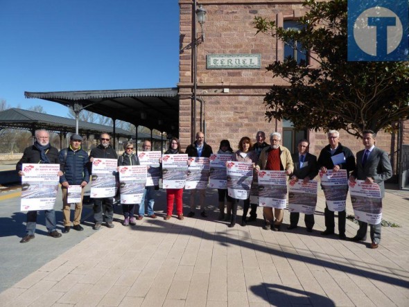 Convocada una manifestación en Teruel de apoyo al viaje reivindicativo en tren