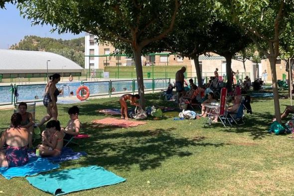 Híjar soporta durante seis día consecutivos temperaturas por encima de los 40 grados