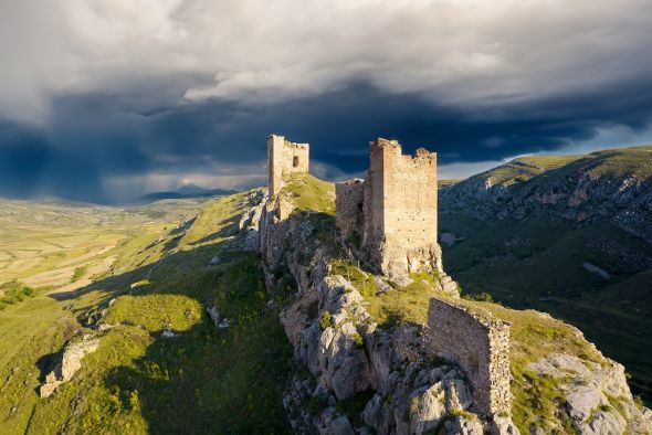 Tres fotografías a vista de dron se alzan con los premios de la Asociación de los Castillos