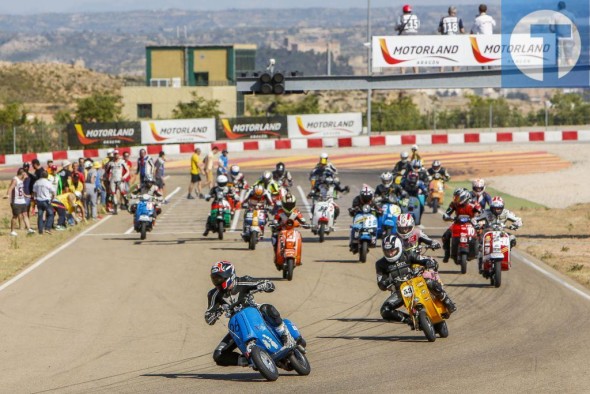 La míticas Vespas toman este sábado el circuito de Motorland