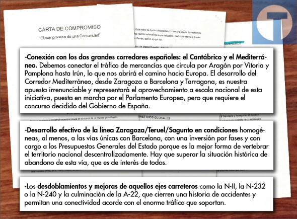 Críticas a la “apuesta” de la DGA por el corredor ferroviario Cantábrico-Mediterráneo por Tarragona