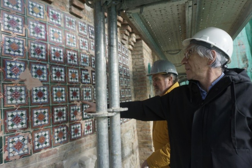 La primera fase de restauración de la Escalinata estará visible en unas semanas