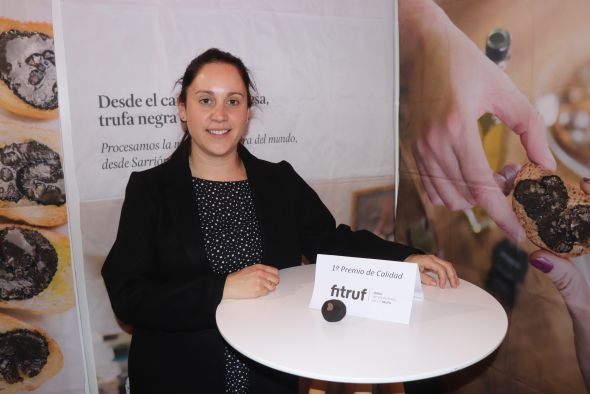 Sofía Agustín, gerente de Manjares de la Tierra: Es normal que la hayan elegido porque hace mucho que no teníamos una trufa que olía tan bien