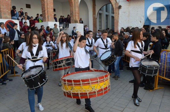 Triplete de las cuadrillas de Híjar en el Concurso Nacional de Tambores y Bombos