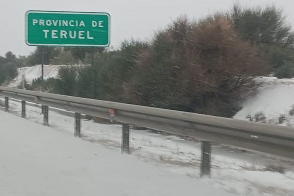 La nieve llega a la provincia de Teruel: consulta aquí el estado de las carreteras