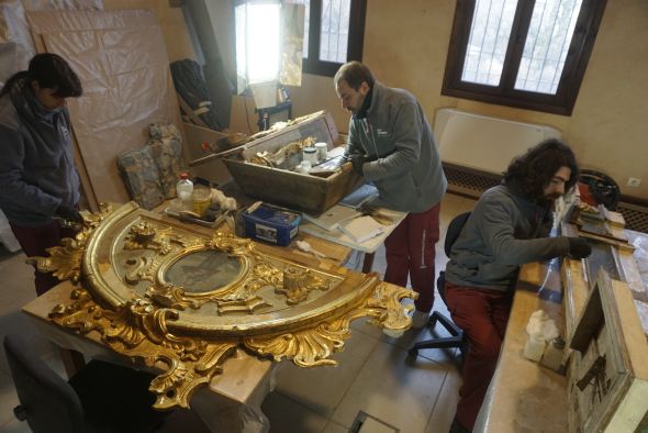El Centro de Restauración de la Fundación Santa María interviene este año en 32 bienes