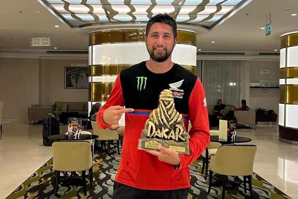 Edu Guillén, jefe de prensa del equipo ganador del Dakar en motos: “No tenía pensado ir al Dakar  en tan poco tiempo y menos subirme al podio o ganarlo”