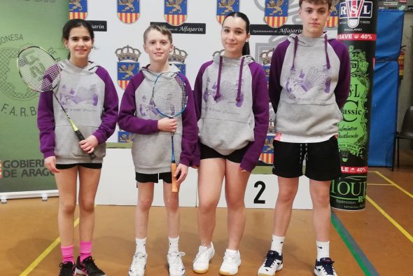 Gran actuación turolense en el torneo nacional de bádminton de Alfajarín